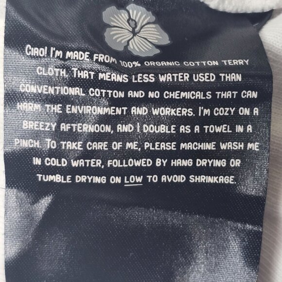 Tombolo Men's XL White Terrycloth Tennis-Inspired Polo Shirt - Picture 10 of 10